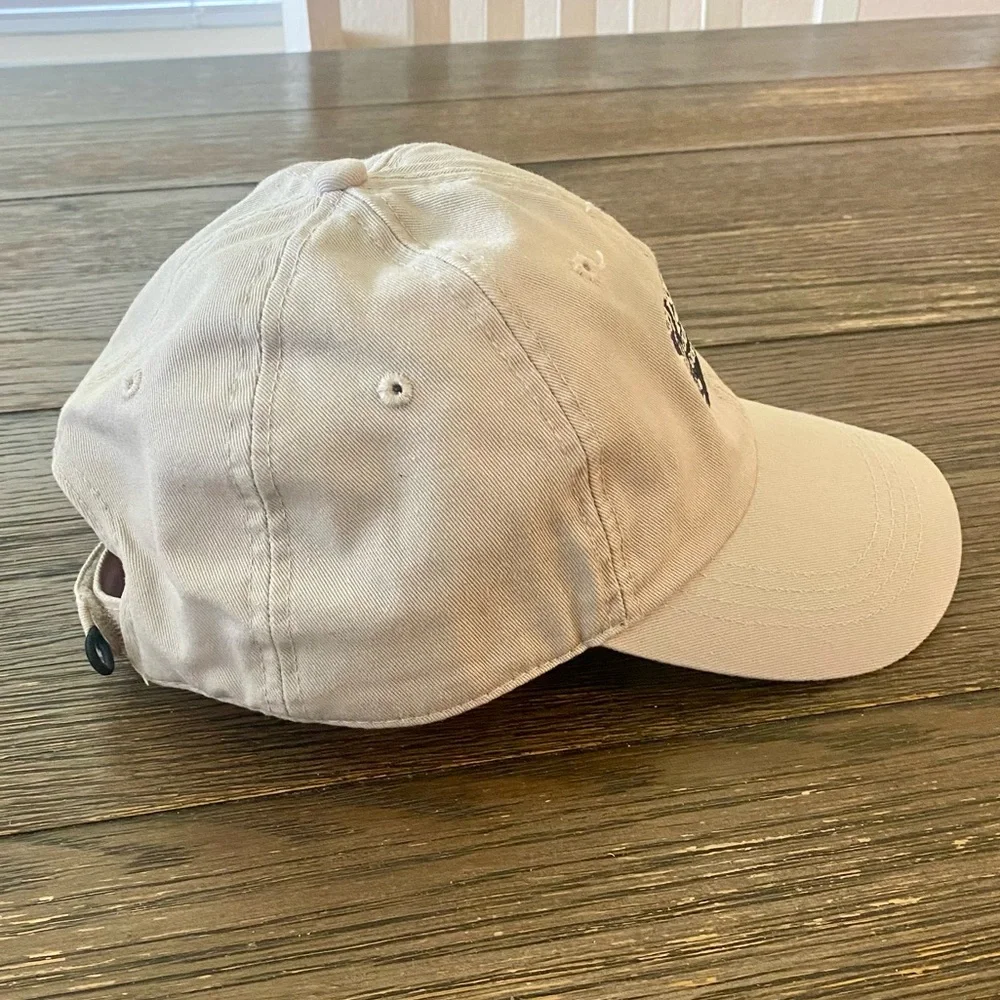 Vintage Alabama Dad Hat Gulf Shores Beach Island Outfitters Unisex Tan Blue Cap